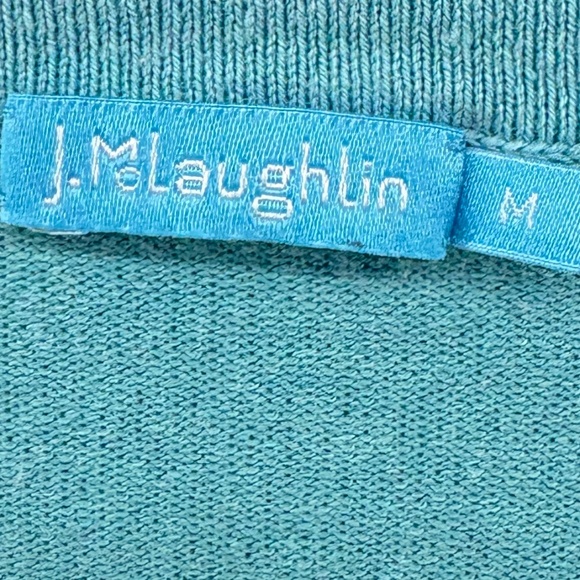 J.McLaughlin Colorblock Button Shoulder Long Sleeve Top Women’s Medium - Picture 9 of 9